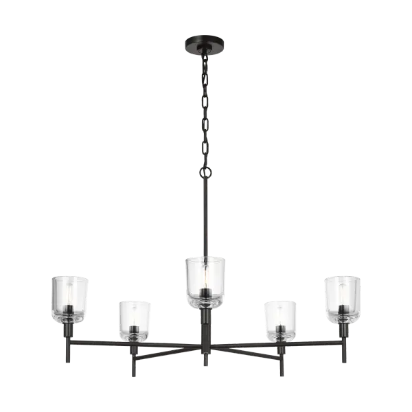 Hartley Large Chandelier in Aged Iron - Image 3
