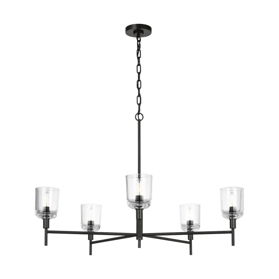 Hartley Large Chandelier in Aged Iron - Image 3