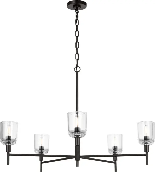 Hartley Large Chandelier in Aged Iron - Image 4