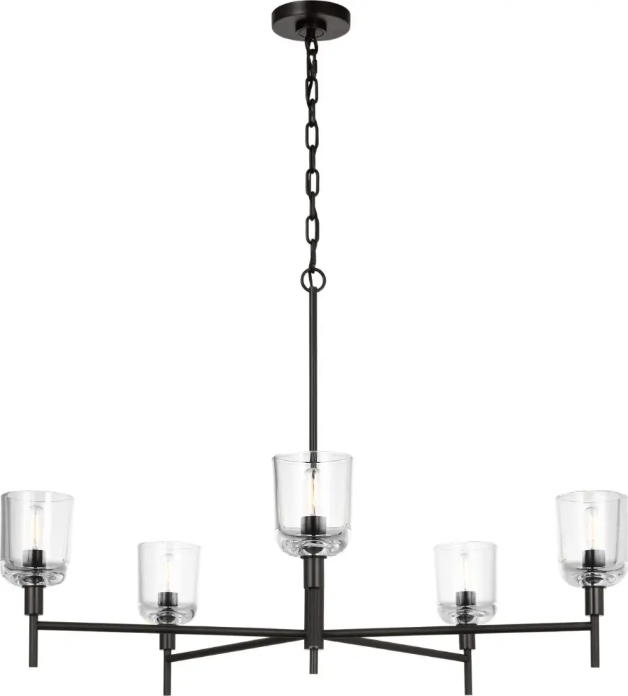 Hartley Large Chandelier in Aged Iron - Image 4