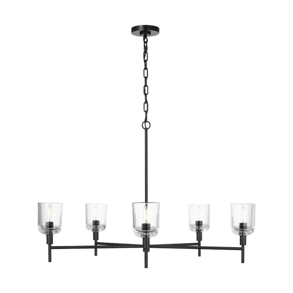 Hartley Large Chandelier in Aged Iron - Image 5