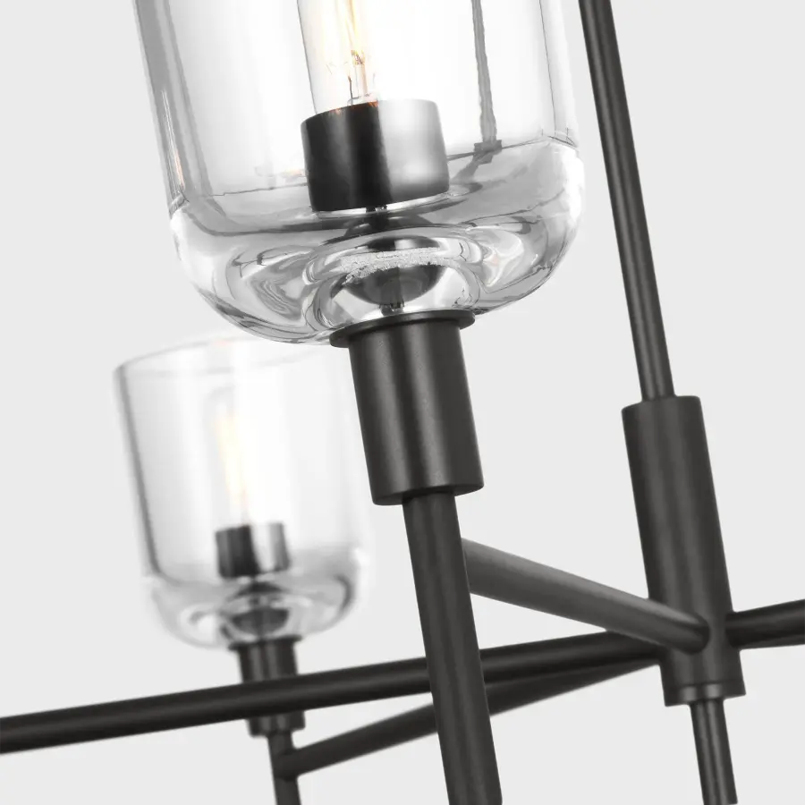 Hartley Large Chandelier in Aged Iron - Image 9