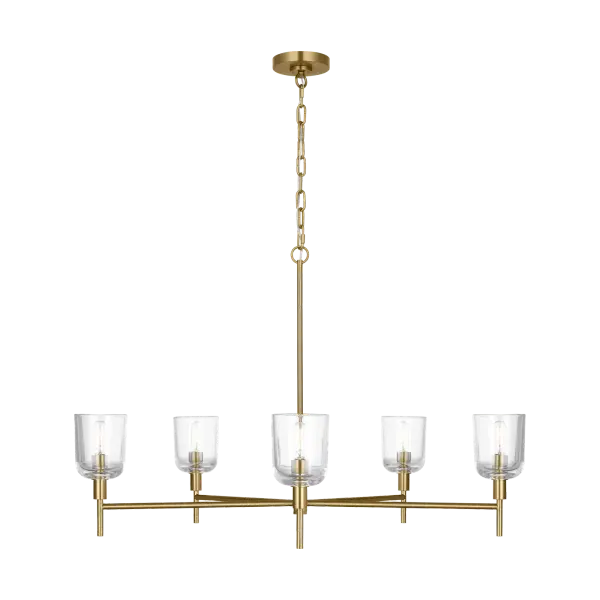 Hartley Large Chandelier in Burnished Brass - Image 1