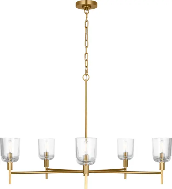 Hartley Large Chandelier in Burnished Brass - Image 2