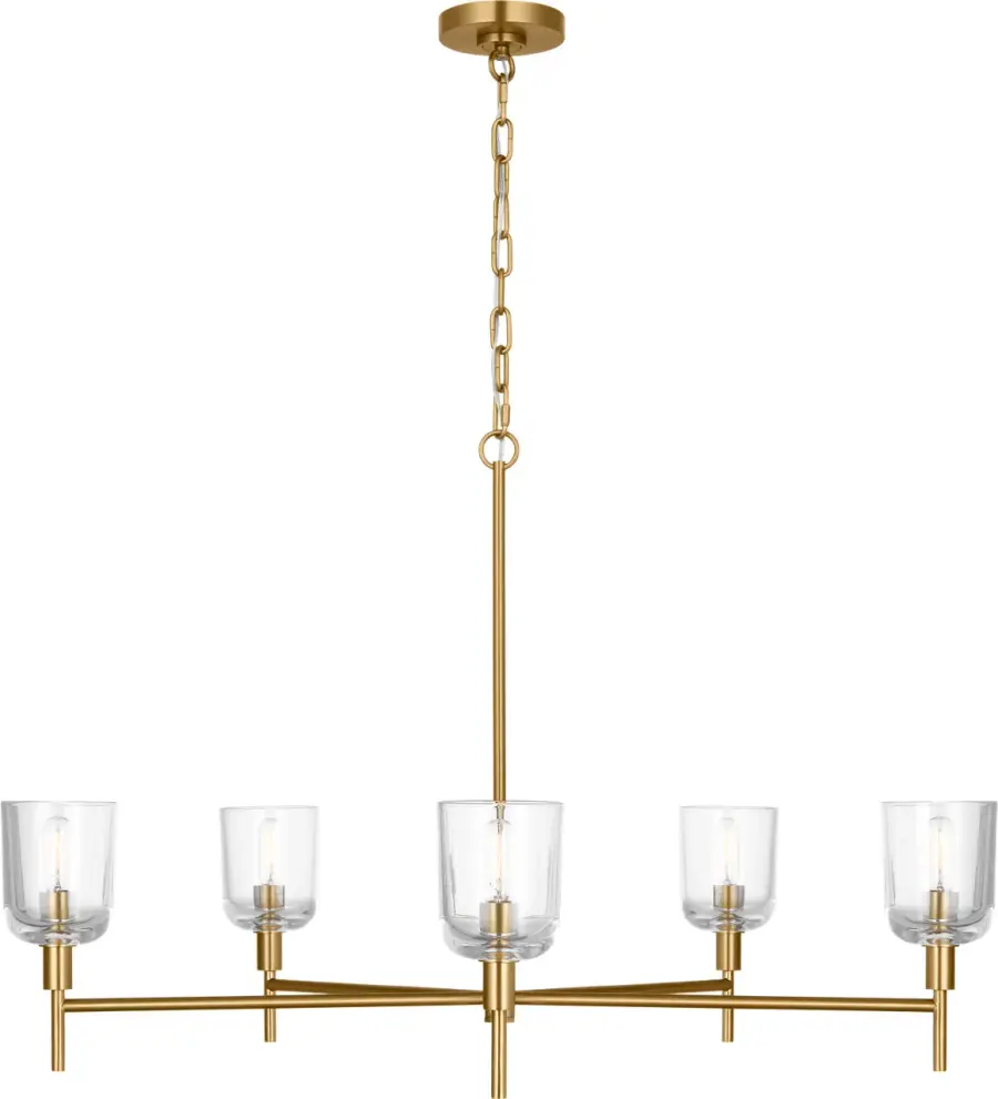 Hartley Large Chandelier in Burnished Brass - Image 2