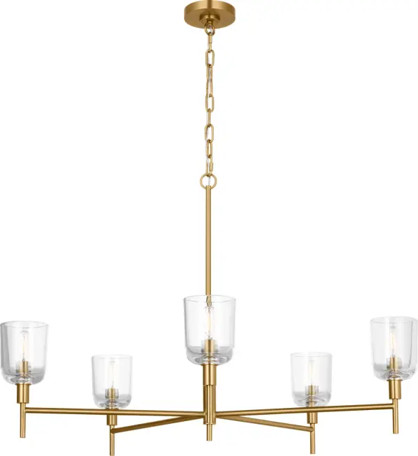 Hartley Large Chandelier in Burnished Brass - Image 3