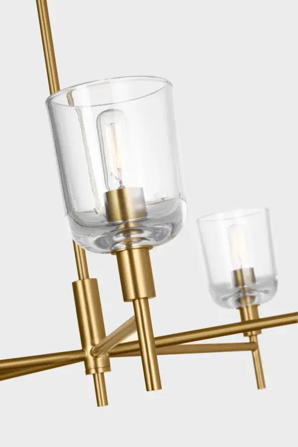 Hartley Large Chandelier in Burnished Brass - Image 4