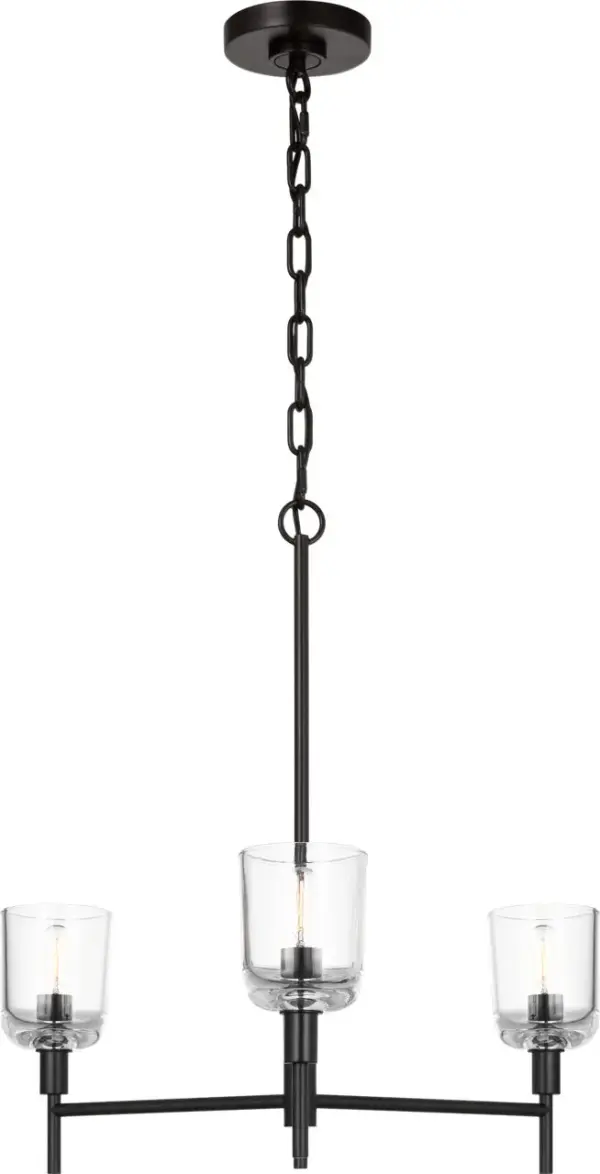 Hartley Medium Chandelier in Aged Iron - Image 4
