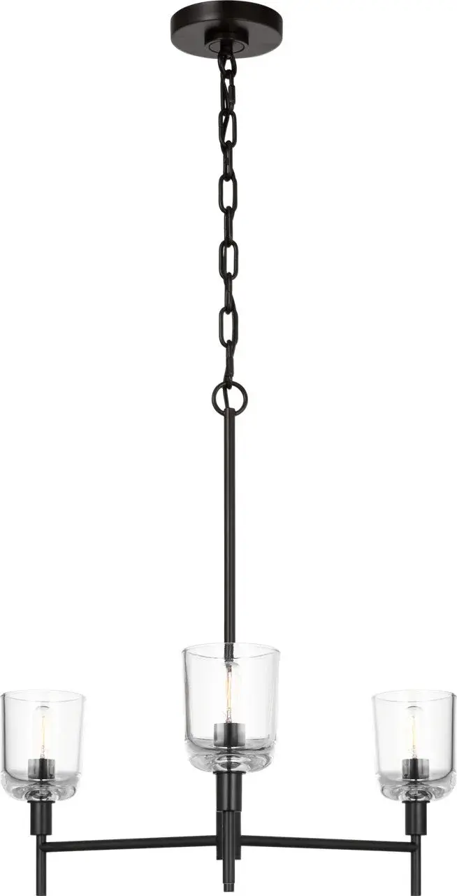 Hartley Medium Chandelier in Aged Iron - Image 4