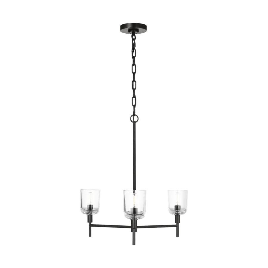 Hartley Medium Chandelier in Aged Iron - Image 5