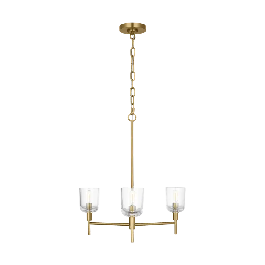 Hartley Medium Chandelier in Burnished Brass - Image 1