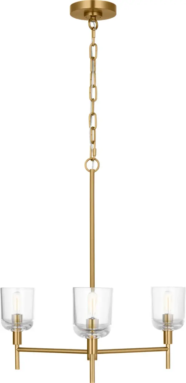 Hartley Medium Chandelier in Burnished Brass - Image 3
