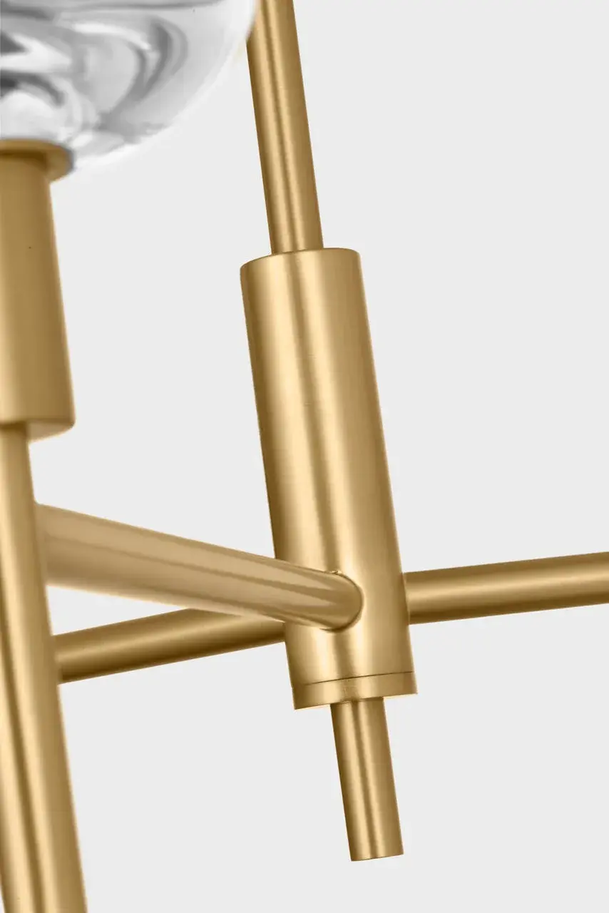 Hartley Medium Chandelier in Burnished Brass - Image 4