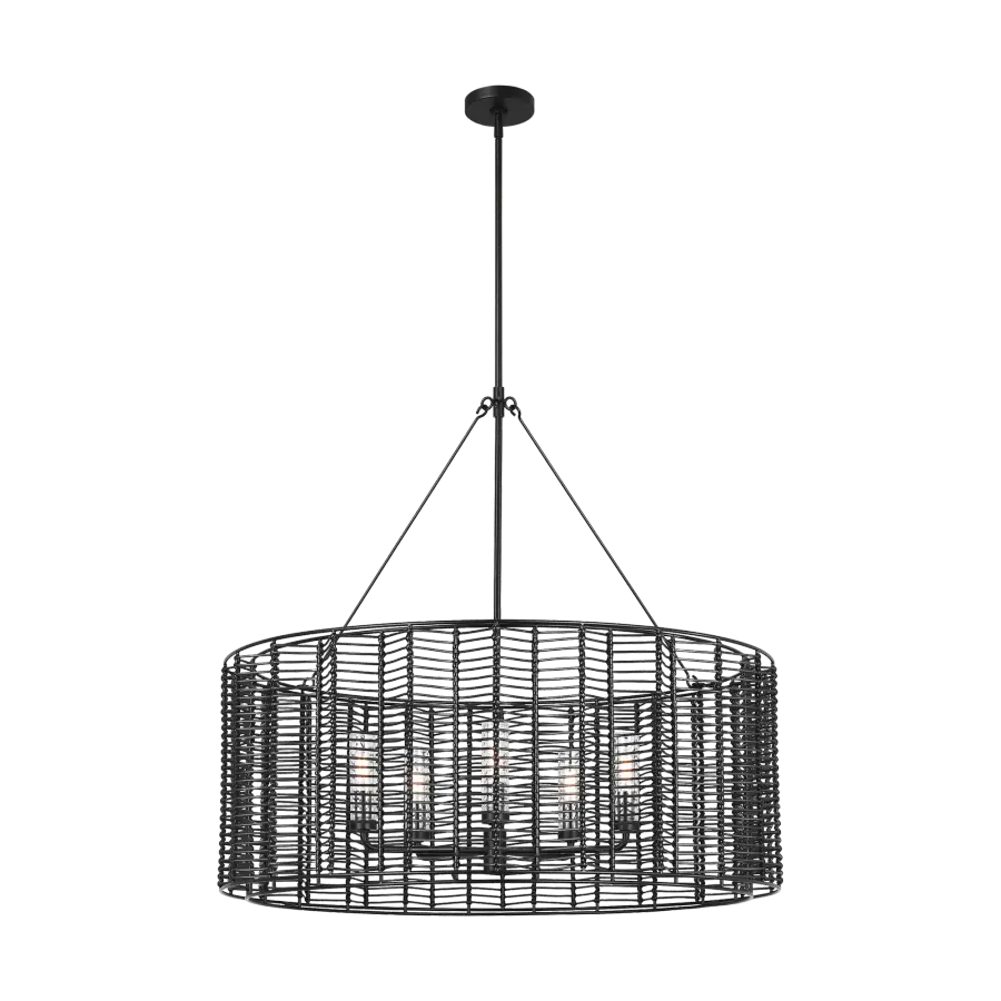 Winslow Large Hanging Shade in Midnight Black - Image 3