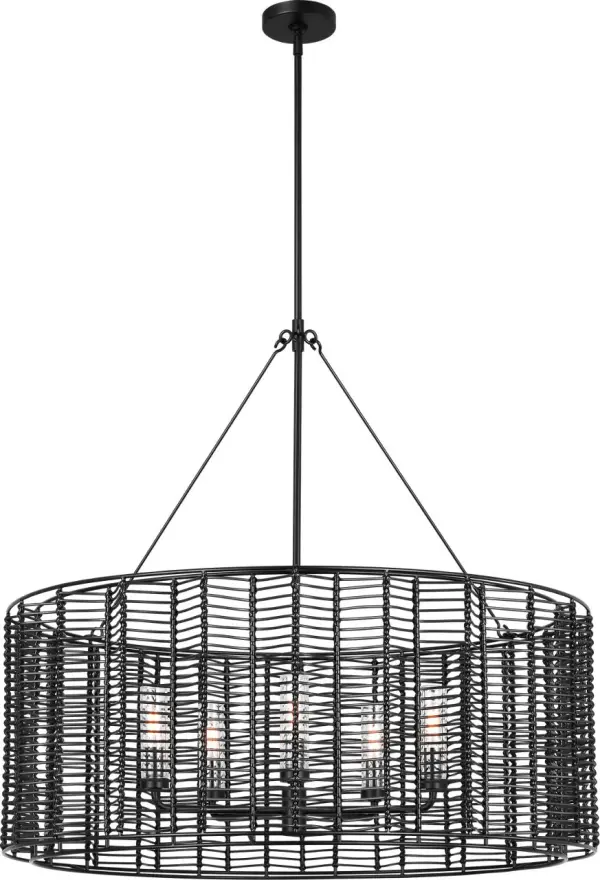 Winslow Large Hanging Shade in Midnight Black - Image 4