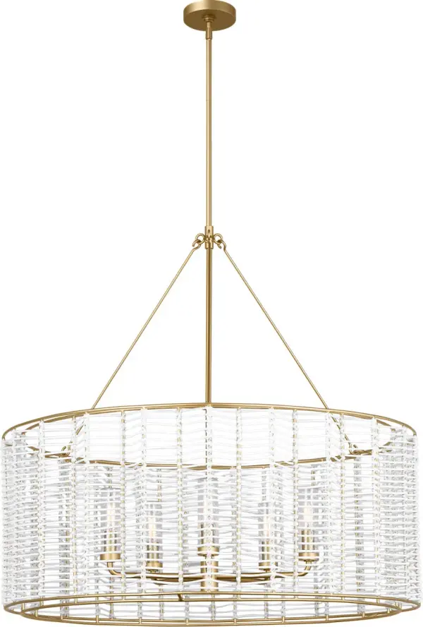 Winslow Large Hanging Shade in Powder-Coated Brass - Image 1