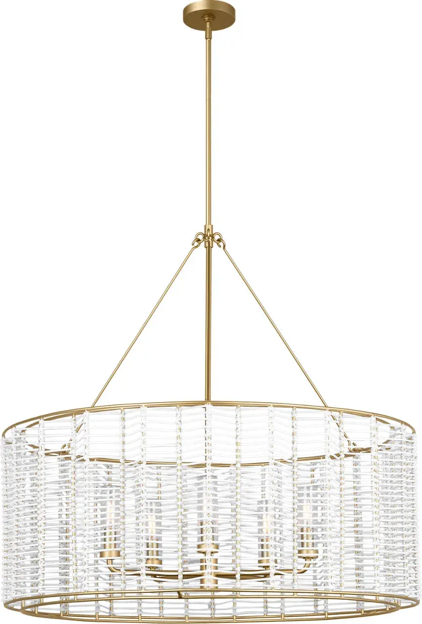 Winslow Large Hanging Shade in Powder-Coated Brass - Image 1