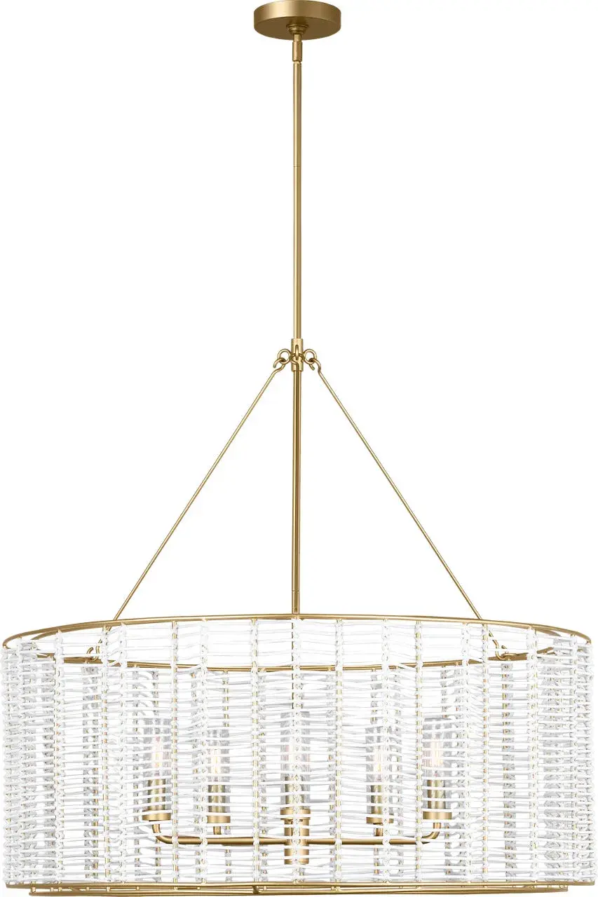 Winslow Large Hanging Shade in Powder-Coated Brass - Image 2