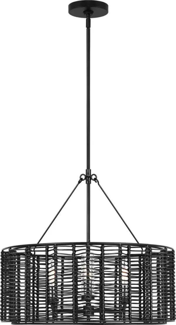 Winslow Medium Hanging Shade in Midnight Black - Image 4