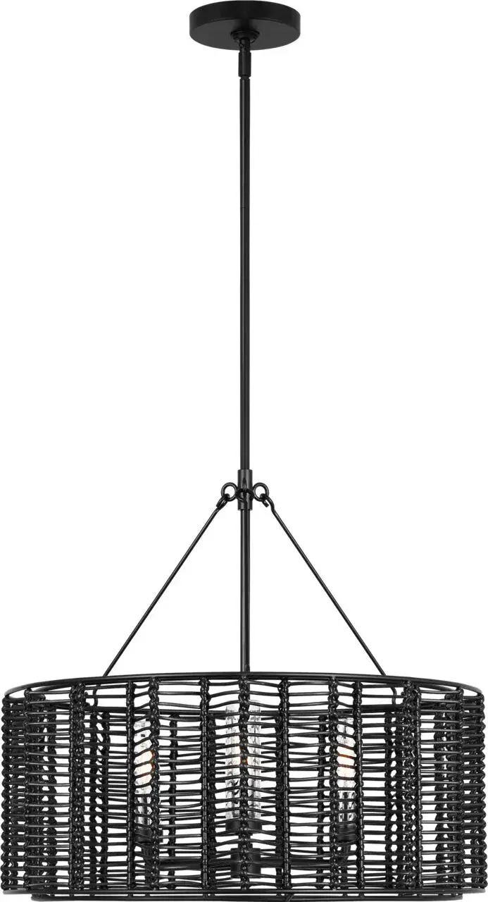 Winslow Medium Hanging Shade in Midnight Black - Image 4