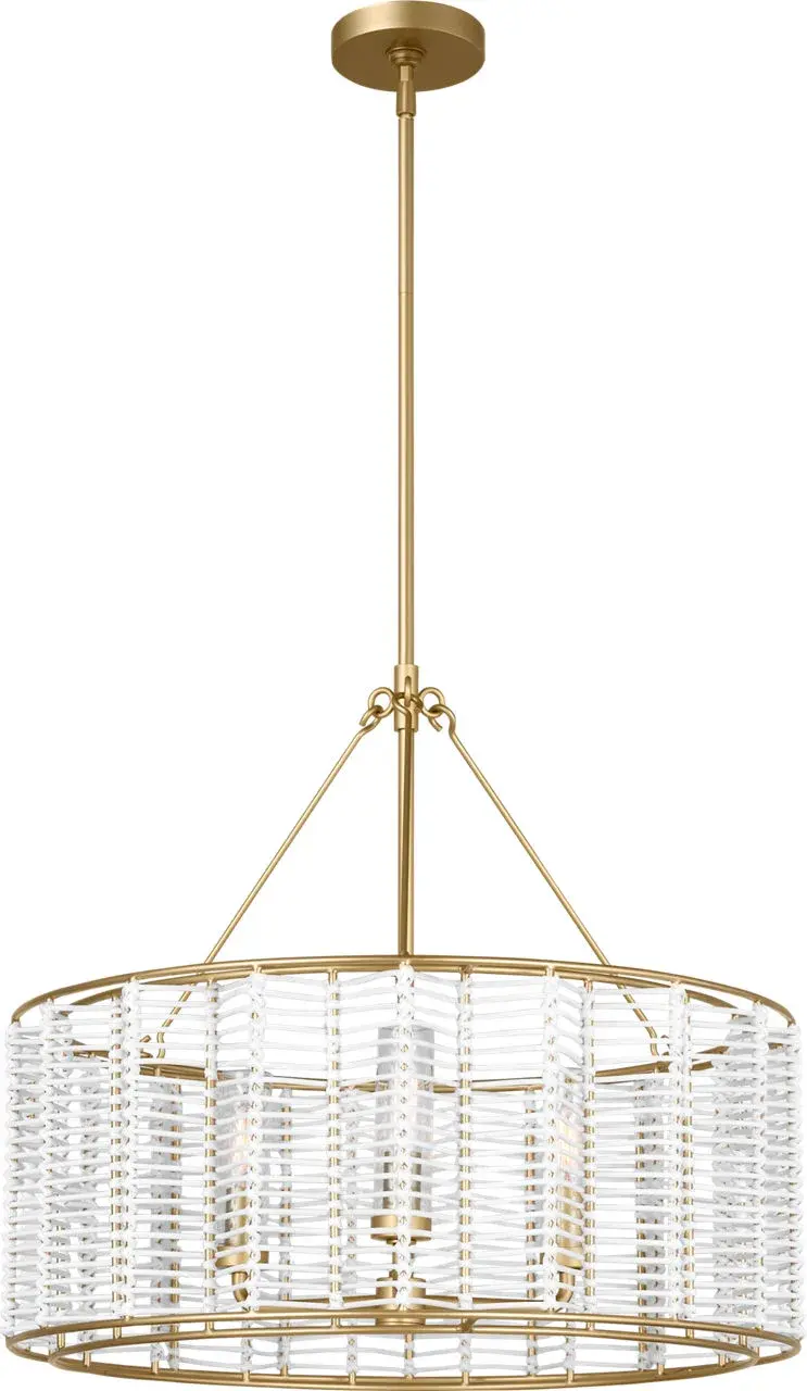 Winslow Medium Hanging Shade in Powder-Coated Brass - Image 2