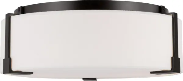 Bergen Medium Flush Mount in Aged Iron - Image 4