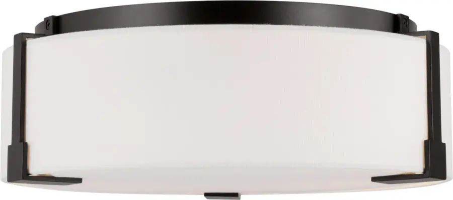 Bergen Medium Flush Mount in Aged Iron - Image 4