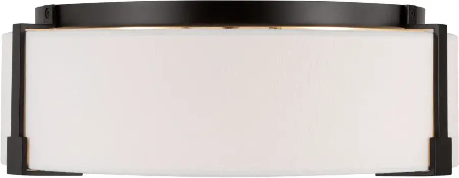 Bergen Medium Flush Mount in Aged Iron - Image 6