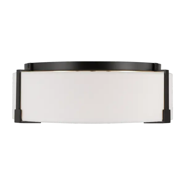 Bergen Medium Flush Mount in Aged Iron - Image 7