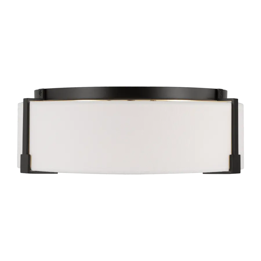 Bergen Medium Flush Mount in Aged Iron - Image 7