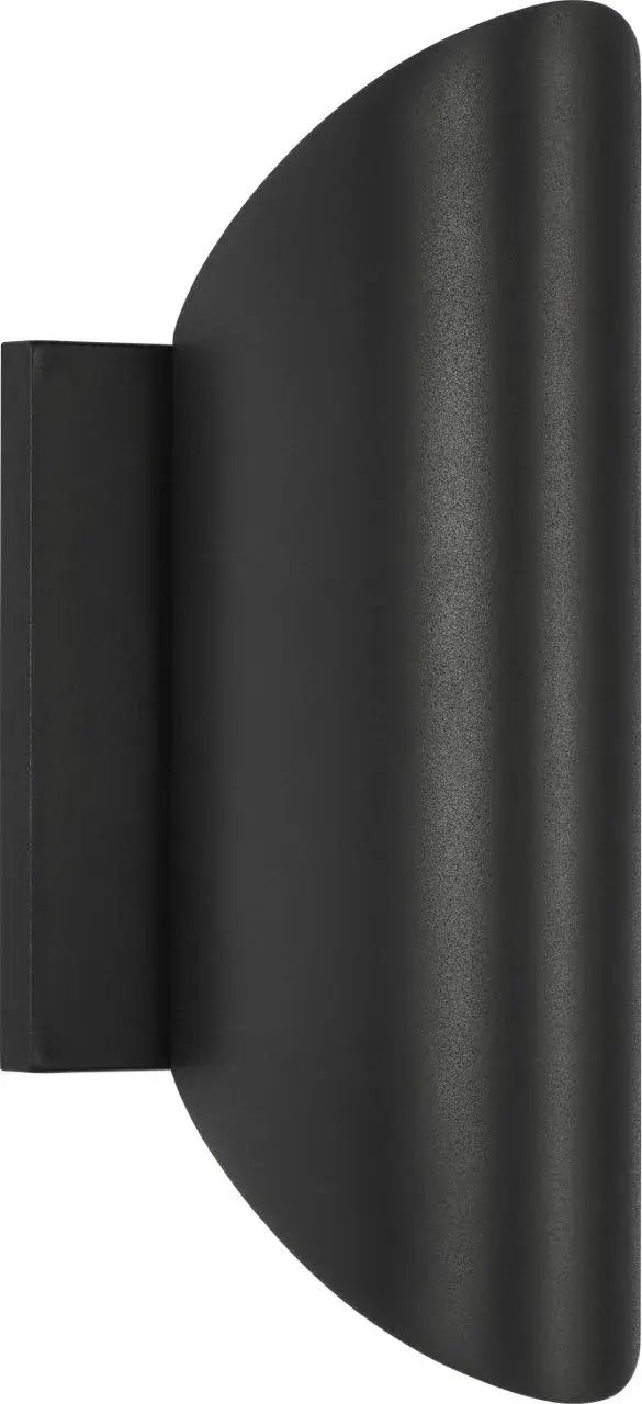 Ruxton Small Outdoor Wall Lantern in Textured Black - Image 2