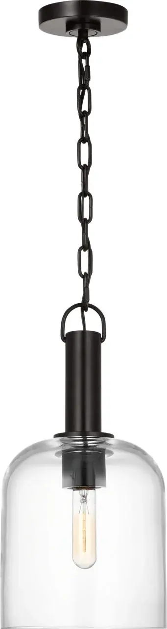 Hartley Medium Pendant in Aged Iron - Image 2