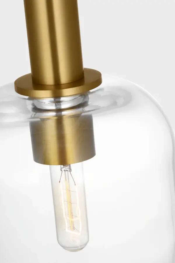 Hartley Medium Pendant in Burnished Brass - Image 4