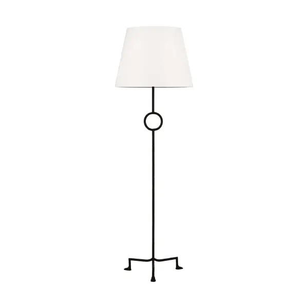 Montour One Light Floor Lamp in Aged Iron