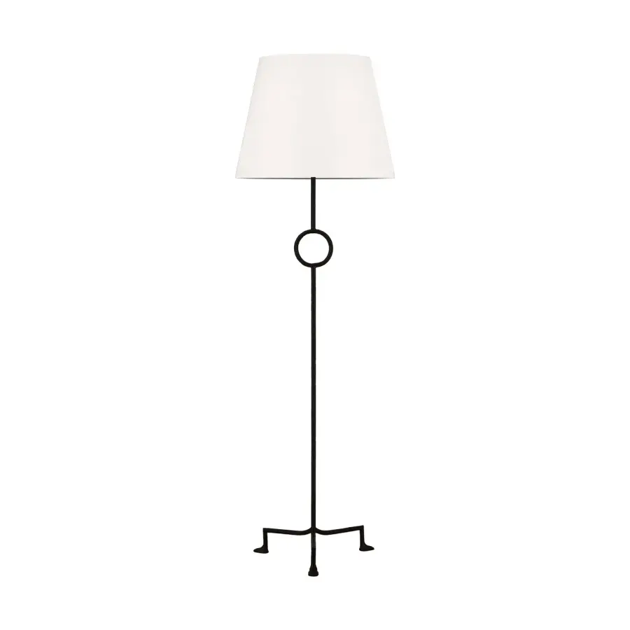 Montour One Light Floor Lamp in Aged Iron