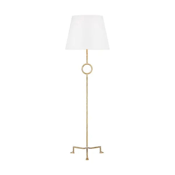Montour One Light Floor Lamp in Coastal Gild