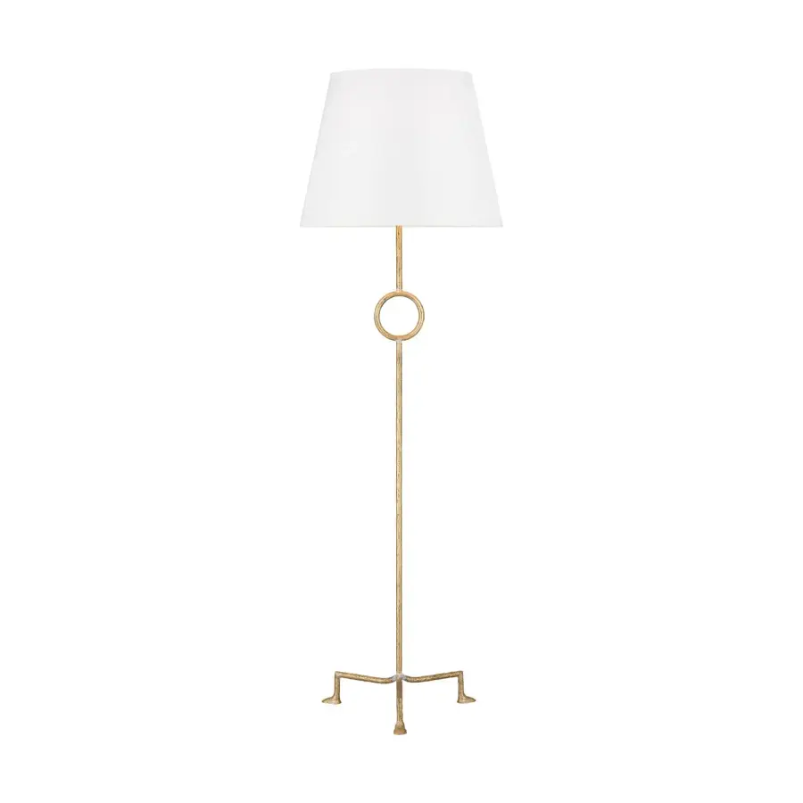 Montour One Light Floor Lamp in Coastal Gild
