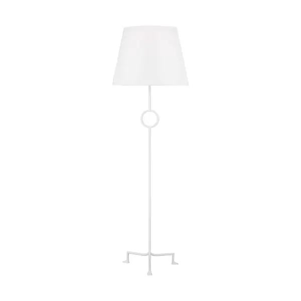 Montour One Light Floor Lamp in Matte White