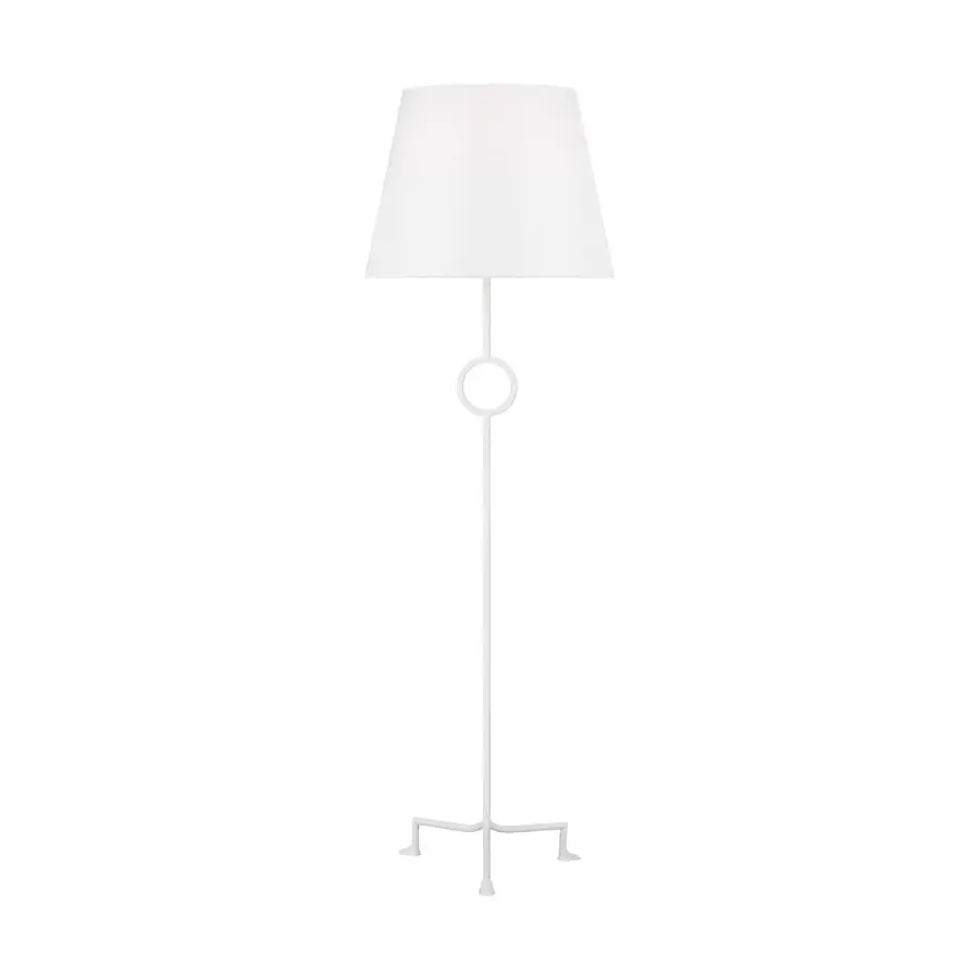 Montour One Light Floor Lamp in Matte White