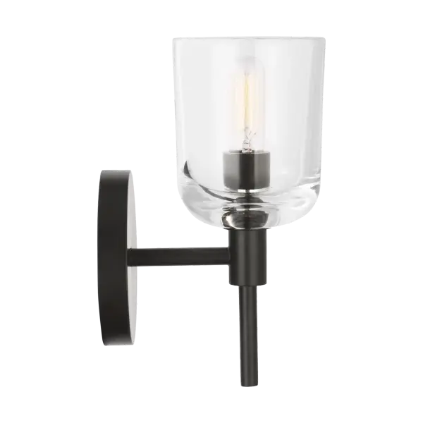 Hartley Small Bath Sconce in Aged Iron - Image 11