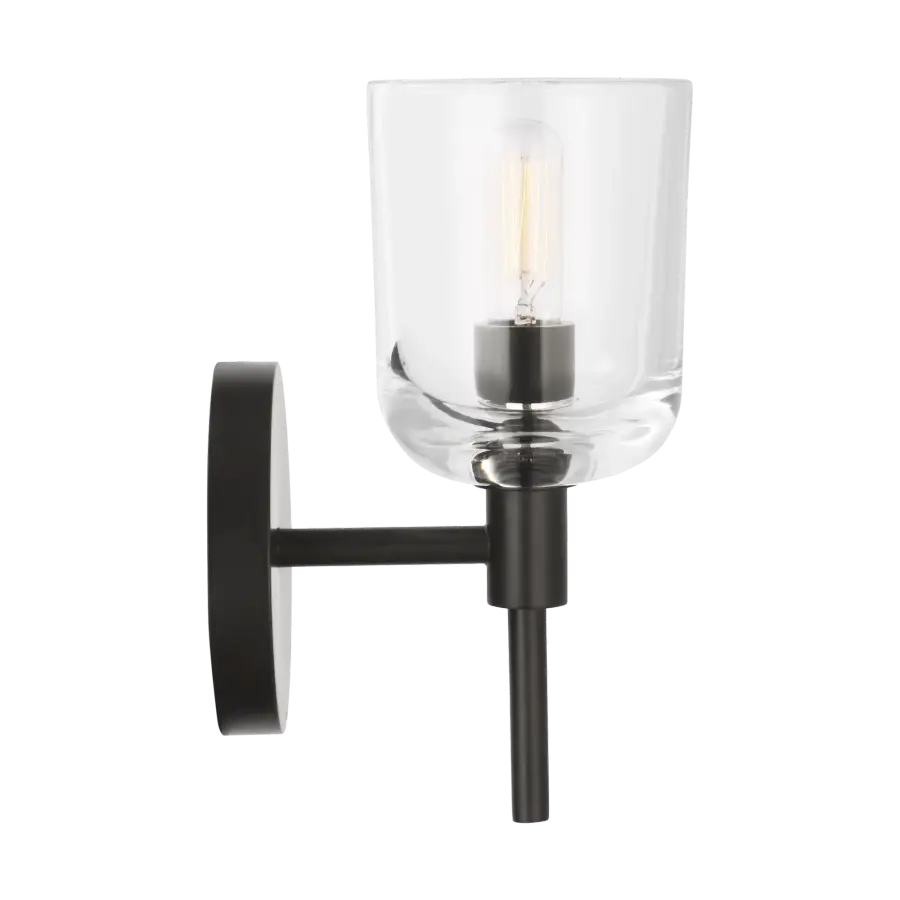 Hartley Small Bath Sconce in Aged Iron - Image 11