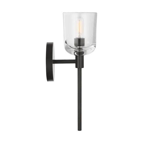 Hartley Small Bath Sconce in Aged Iron - Image 13