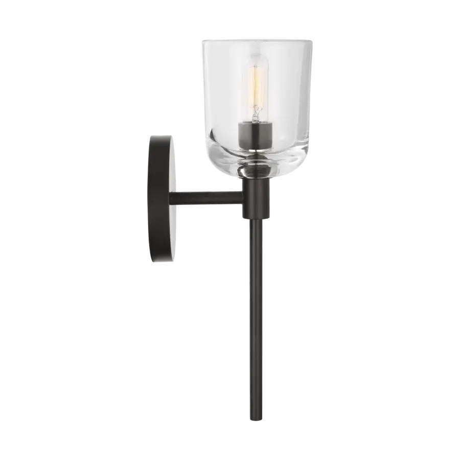 Hartley Small Bath Sconce in Aged Iron - Image 13