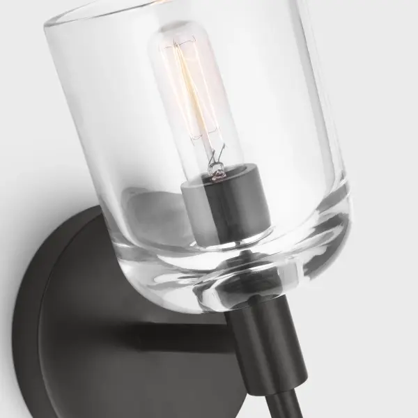 Hartley Small Bath Sconce in Aged Iron - Image 15