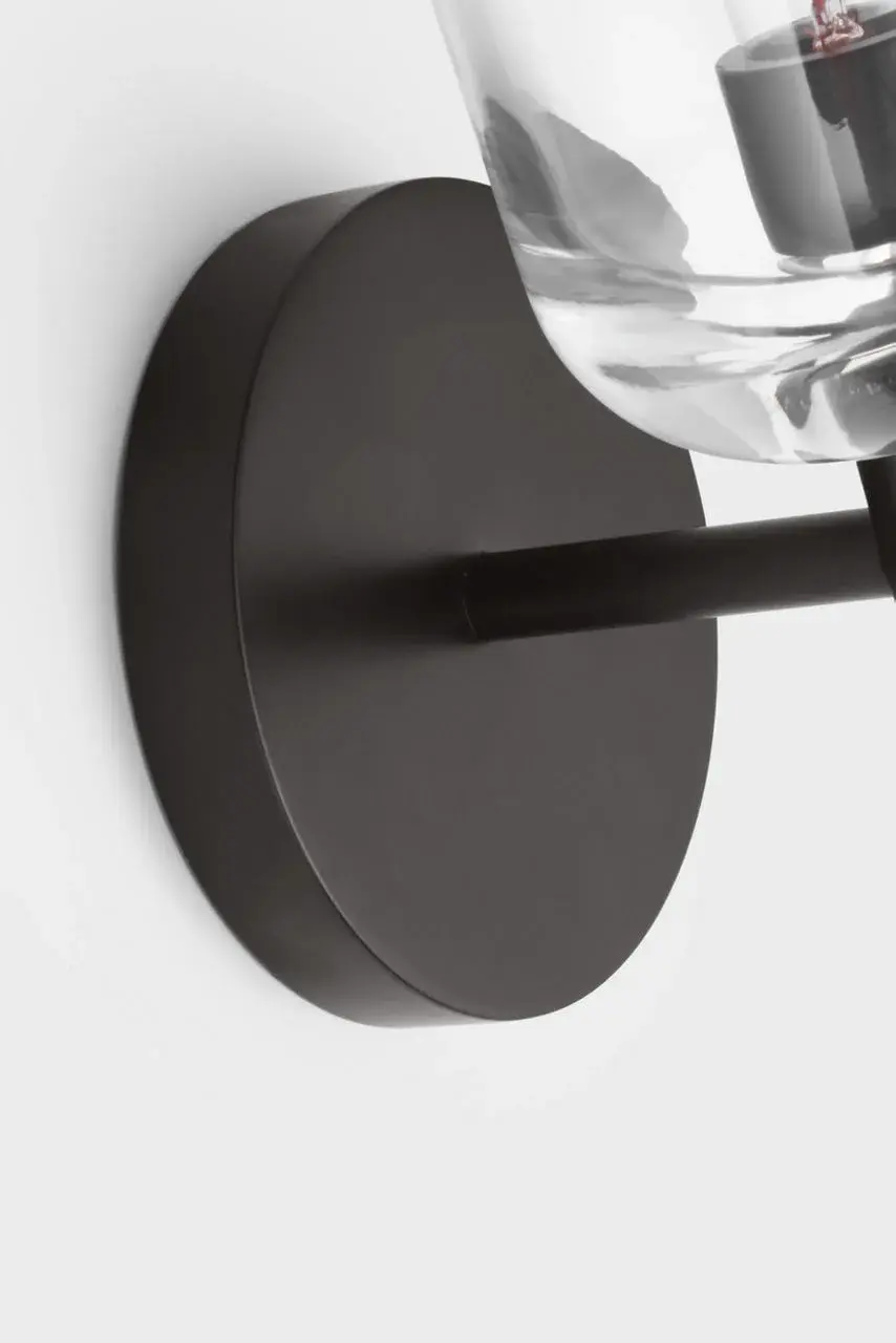Hartley Small Bath Sconce in Aged Iron - Image 16