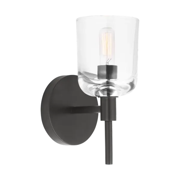 Hartley Small Bath Sconce in Aged Iron - Image 3