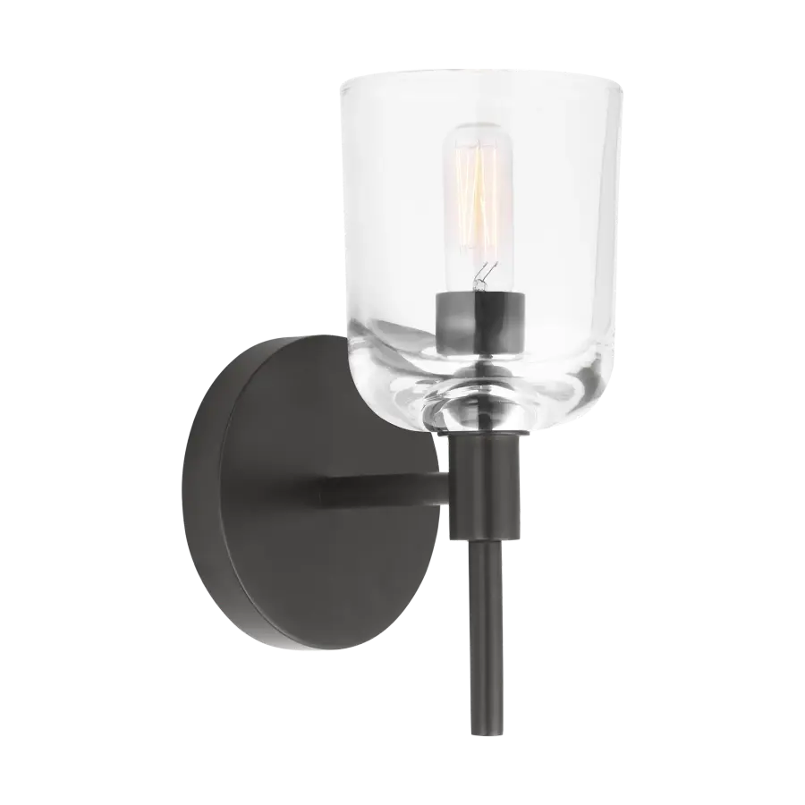 Hartley Small Bath Sconce in Aged Iron - Image 3