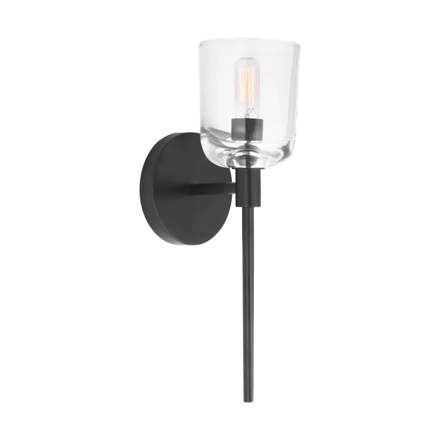 Hartley Small Bath Sconce in Aged Iron - Image 5