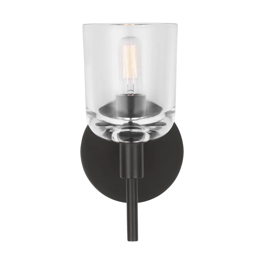 Hartley Small Bath Sconce in Aged Iron - Image 7