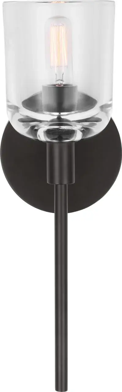 Hartley Small Bath Sconce in Aged Iron - Image 10
